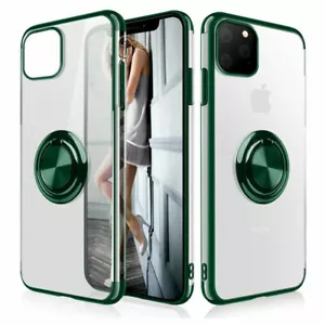 Überzug Ringhalter Transparent Magnetic Handy Hülle For iPhone 12 13 14 XR XS 8+ - Bild 1 von 19