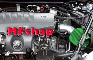 Kit de sistema de admisión de aire negro verde para 2000-2005 Buick Lesabre 3.8L V6 + filtro - Imagen 1 de 1