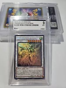 YUGIOH KOREAN CROS CLEAR WING SYNCHRO DRAGON Ghost Rare 1st EDITION BRG 9 KR046 - Picture 1 of 2