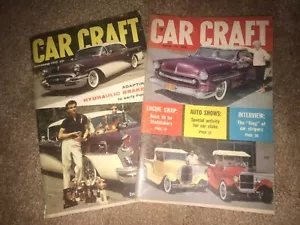 2 Vintage CAR CRAFT MAGAZINES: Buick Dragster, 57 Mercury, Hydraulic brakes - Picture 1 of 10