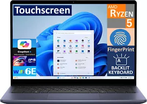 Dell Inspiron 14 14.0" Touchscreen Laptop AMD Ryzen 5 8640HS 32GB 512GB SSD W11H - Picture 1 of 5