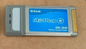 D-Link AirPlus G DWL-G630 Wireless G Notebook adapter PCMCIA cardbus wi-fi - Picture 1 of 1