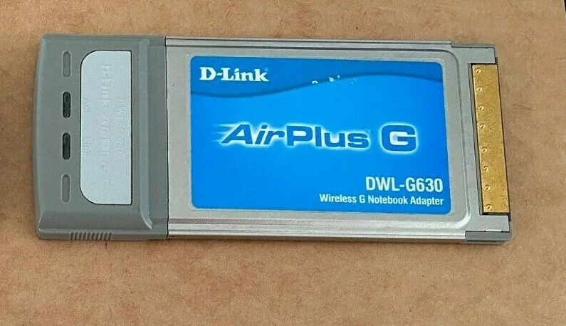 D-Link AirPlus G DWL-G630 Wireless G Notebook adapter PCMCIA cardbus wi-fi - Image 1 of 1