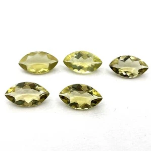 30 Karat Natürlicher Zitronenquarz Marquise Schliff Lose Edelstein Lot 5 Stck. 11*19 mm - Bild 1 von 3