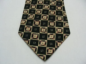 CLUB ROOM - GEOMETRIC PATTERNED - MADE IN USA - 100% IMPORTED SILK NECK TIE! - Picture 1 of 9