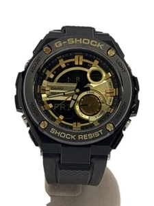 CASIO G-SHOCK GST-210B-1A9JF Black/Gold Resin Quartz Digital Watch - Picture 1 of 6