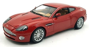 Burago 1/18 Scale Diecast DC18722C Aston Martin Vanquish - Red With Case - Picture 1 of 5