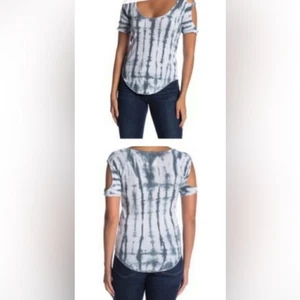 Chaser Tie Dye Open-shoulder Blouse sz M - Picture 1 of 5