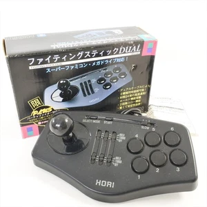 HORI Fighting Stick Dual Controller Boxed HDJ-08 Tested for Mega Drive SFC 1263 - Picture 1 of 10