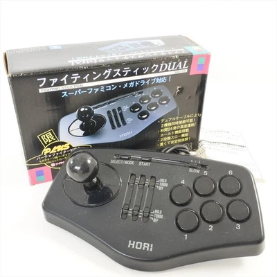 HORI Fighting Stick Dual Controller Boxed HDJ-08 Tested for Mega Drive SFC 1263 - Image 1 of 4