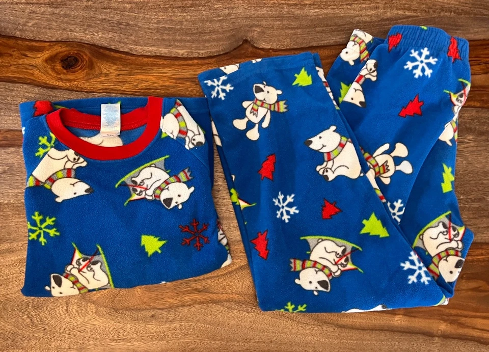 Juego de pijama de 2 piezas The Children's Place Kids polar de invierno talla M 7/8 Foto 1 de 4