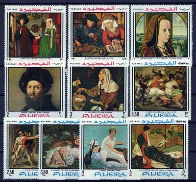 Fujeira 224-233 MNH Pinturas Arte Mujeres Retratos Caballos ZAYIX 0224S0064M Foto 1 de 3
