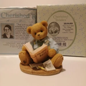 Cherished Teddies 2003 "¡Papá, debes un abrazo!" Caja de osos Enesco 203459 y certificado de autenticidad - Imagen 1 de 24