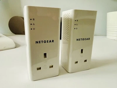NETGEAR PLP1000-100UKS 1 Gigabit Port Powerline Adapter Outlet 2 pack - Image 1 of 4