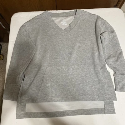 Sudadera para mujer Jones New York cuello en V deportiva XL mezcla de poliéster gris Foto 1 de 4