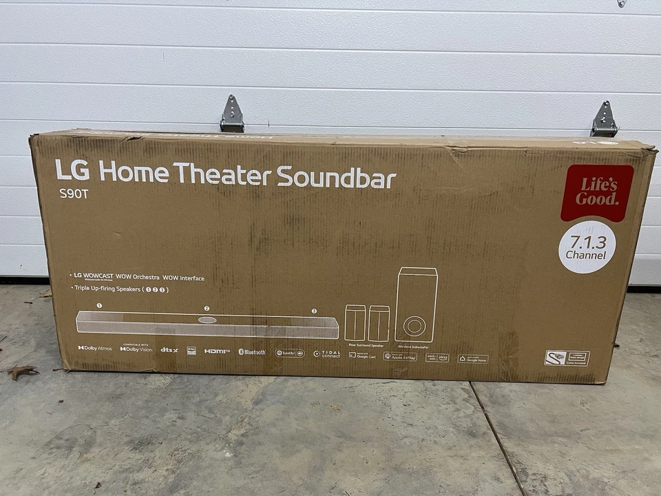 LG Soundbar for TV with Wireless Dolby Atmos and Rear Speakers - S90TR - Open Bo