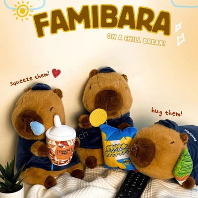 Peluche Oficial FamilyMart Famibara Capibara 19x14cm Edición Limitada Coleccionable Foto 1 de 4