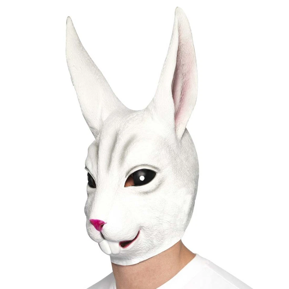 Hasenmaske Kaninchenmaske Latexmaske Hase Vollmaske Rabbit Tiermaske Fasching - Bild 1 von 1
