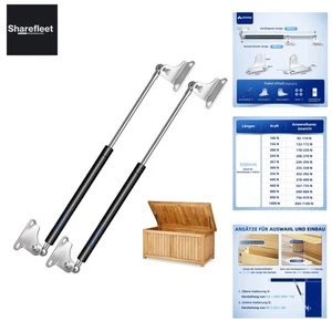 Muelle de presión de gas 500MM 200N Gas Struts, 20KG L-Tipo muelle de gas amortiguador de presión de gas hidráulico... - Imagen 1 de 10