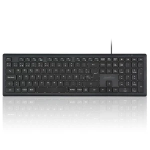 PERIBOARD-210 Teclado Full Size con Cable, diseño Ultra Delgado y teclas sile... - Picture 1 of 8