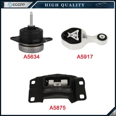 Montaje de motor 3 piezas para Ford Explorer 2016 2017 2018 2019 2,3 L tracción delantera - AT Foto 1 de 4