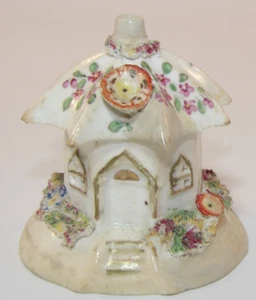 Antique Victorian Staffordshire 2 3/4" Round Cottage Pastille Burner 19thC Lot 3 - Picture 1 of 9