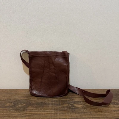 Bolso de Hombro HERMES Vintage Cuero Tudu Sacoche Marrón Foto 1 de 4