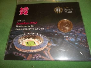 2012 London Handover To Rio Olympic Games £2 Royal Mint Sealed Pack - Picture 1 of 2
