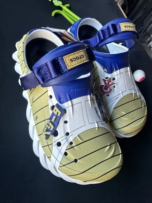 tamancos crocs Dragon Ball Z eco multi Vegeta modelo 211137 unissex Japão novo - Imagem 1 de 4