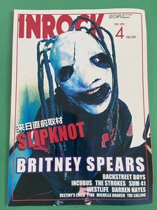 Inrock Magazine April 2002 Vol.220 Slipknot Cover Boy Band Britney Spears Music - Imagen 1 de 4