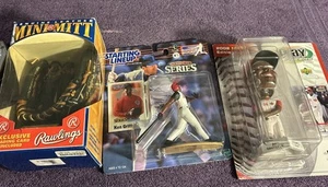 Rawlings Genuine Leather Ken Griffey Jr Mini Baseball Glove w/Card Plus More - Picture 1 of 5
