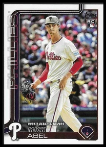 2025 Topps Update #US270 Mick Abel Philadelphia Phillies Rookie - Picture 1 of 2