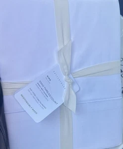 NEW Pottery Barn 1000 THREAD COUNT King Sheet Set White Luxurious NWT - Picture 1 of 2