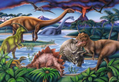Ravensburger Dinosaur Playground 35 Piece Jigsaw Puzzle - Image 1 of 2