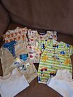 Baby Boys 0-3 Months All In One Summer Rompers And Short Sleeve Vests (B414)
