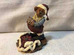 Boyds Bear Bearstone S Kringlebeary Santa Wannabe Christmas Figurine 83015 - Picture 1 of 6