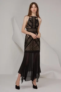 Keepsake Bridges Lace Maxi Gown Black - Picture 1 of 8