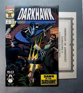 DARKHAWK 1 (VF/NM 9.0) 1st DARKHAWK / SIGNED by MIKE MANLEY with COA * - Picture 1 of 10