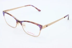 NEW LILLY PULITZER PU HALSEY PURPLE TORTOISE AUTHENTIC FRAMES EYEGLASSES 52-16 - Picture 1 of 4