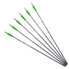  Archery Pure Carbon arrows Hunting Spine300 400 for compound Recurve bow arrow 