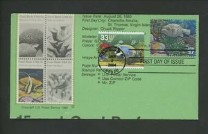 Ranto Cachet US FDC #3831d on 1827-30 w/ 3319 Coral Reef Tropical Fish 2004 - Picture 1 of 2