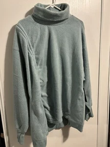 Tahari Sweater Women's Size 2X Sport Pullover Dusty Blue Turtle Neck - Picture 1 of 7