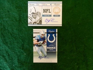  LOT OF TWO (2) DIFFERENT *COBY FLEENER ROOKIE AUTOGRAPH* NFL CARDS  - Bild 1 von 2