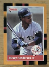1988 Donruss ￼Baseball’s Best Rickey Henderson Card #76 Yankees HOF OF VGEX O/C