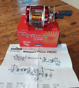 Daiwa M-c250 Millionaire Classic Baitcasting Fishing Reel New in Box - Picture 1 of 5