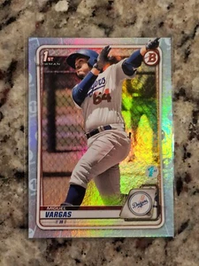 2020 Bowman 1st Edition Sky Blue Foil Miguel Vargas #BFE-131 - Picture 1 of 2