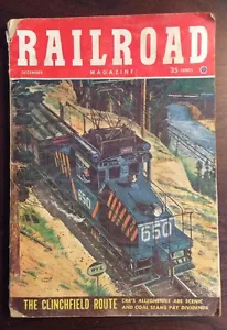 Railroad Magazine (December 1953, Magazine) Popular Publications GnuReads - Imagen 1 de 12