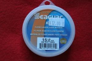 Seaguar Blue Label 25yd Fluorocarbon Fishing Leader Material 15lb 15FC25 - Picture 1 of 3