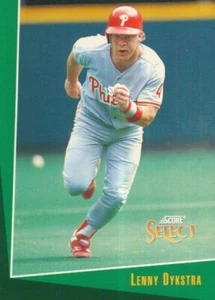 #059 PHILADELPHIA PHILLIES # LENNY DYKSTRA # BASEBALL CARD SCORE SELECT MLB 1992 - Picture 1 of 2