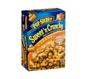 Pop-Secret Sweet 'N Crunchy Caramel Popcorn, 3 Bag Count/Box - Picture 1 of 12